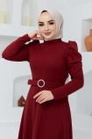 Ahu Elbise 7146 - Kırmızı