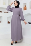 Beyza Elbise 7163 - Gri