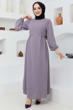 Beyza Elbise 7163 - Gri