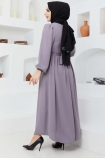 Beyza Elbise 7163 - Gri