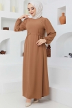 Beyza Elbise 7163 - Camel