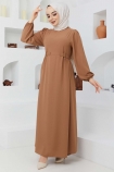 Beyza Elbise 7163 - Camel