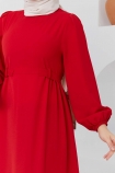 Beyza Elbise 7163 - Kırmızı