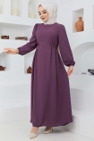 Beyza ELBİSE 7163 - Mor
