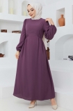 Beyza ELBİSE 7163 - Mor