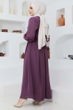 Beyza ELBİSE 7163 - Mor