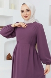 Beyza ELBİSE 7163 - Mor