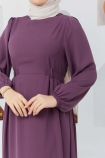 Beyza ELBİSE 7163 - Mor