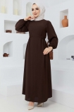 Beyza Elbise 7163 - Acı Kahve