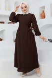 Beyza Elbise 7163 - Acı Kahve