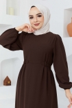 Beyza Elbise 7163 - Acı Kahve