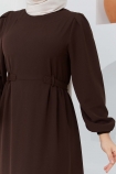 Beyza Elbise 7163 - Acı Kahve