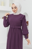 Ceylin Elbise 7068 - Mürdüm