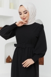 Ceylin Elbise 7068 - Siyah