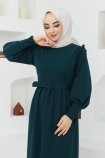 Ceylin Elbise 7068 - Zümrüt