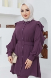 Volanlı Takım 4597 - Mürdüm