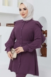 Volanlı Takım 4597 - Mürdüm