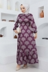 Üzüm Elbise 7262 - Mürdüm