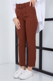 Pileli Pantolon 4332 - Kahve