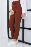 Pileli Pantolon 4332 - Kahve