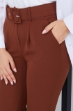Pileli Pantolon 4332 - Kahve