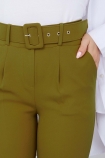 Pileli Pantolon 4332 - Yağ Yeşili