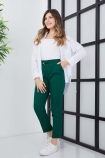 Bağcıklı Pantolon - Zümrüt