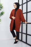 Likra Özellikli Hırka 0004 - Tarçın