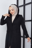 Oylum Kaşe Kaban 0006 - Siyah