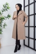 İkbal Astarlı Kaşe Kaban 0013 - Vizon