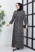 Lale Viskon Elbise 014595 - Laci