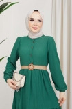 Bürümcük Elbise 4657 - Yeşil