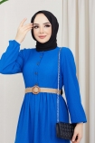 Bürümcük Elbise 4657 - Saks