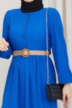 Bürümcük Elbise 4657 - Saks