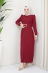 Işıltı Elbise 12343 - Bordo