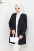 Apoletli Ceket 5005 - Siyah