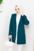 Apoletli Ceket 5005 - Zümrüt