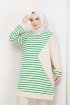 Üçgen Tunik 6087 - Yeşil