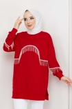 Evrim Sweat 2323 - Kırmızı