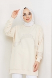 Evrim Sweat 2323 - Krem