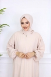 Tek Parça Namaz Elbisesi 4743 - Krem