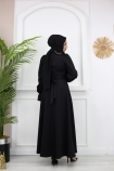 Cansu Tesettür Elbise 1130 - Siyah