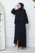 Tek Parça Namaz Elbisesi 4743 - Siyah