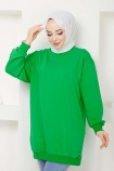 Moda İki İplik Sweat 2049 - Yeşil