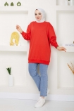Moda İki İplik Sweat 2049 - Nar Çiçeği