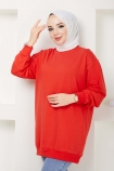 Moda İki İplik Sweat 2049 - Nar Çiçeği