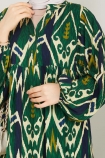 Ceylan Viskon Elbise 2514 - Yeşil