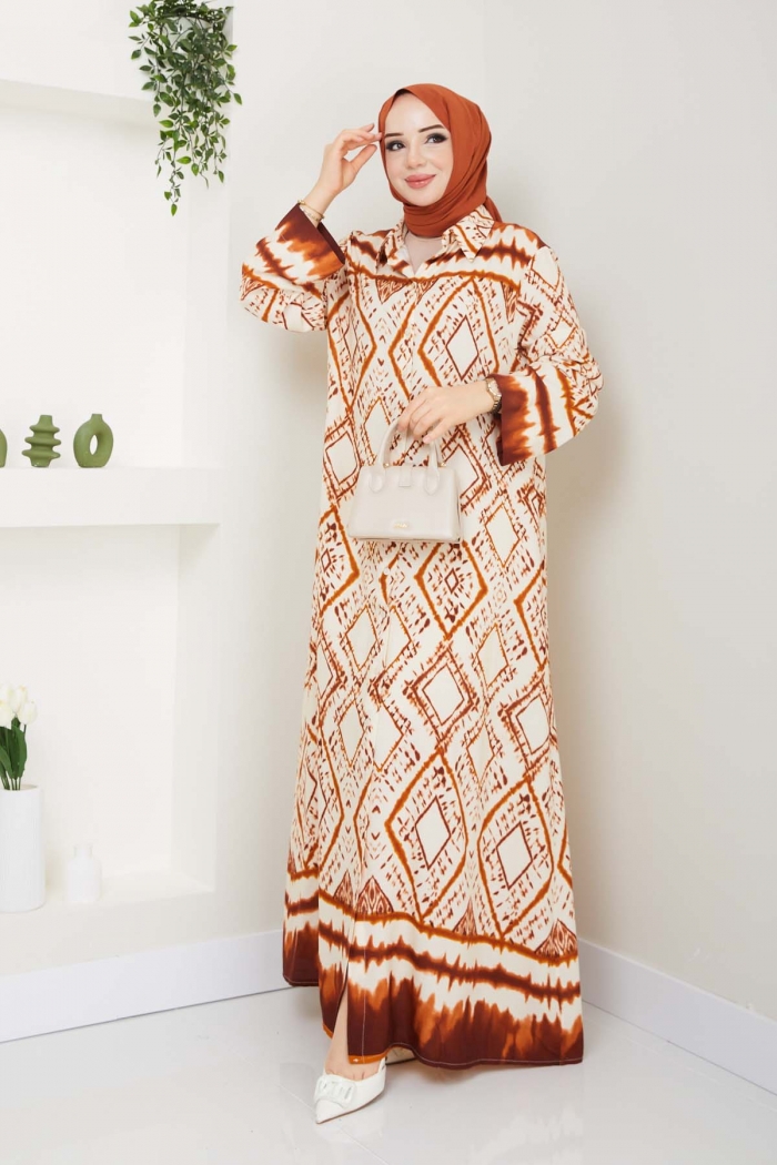 Efsun Elbise 2214 - Kiremit