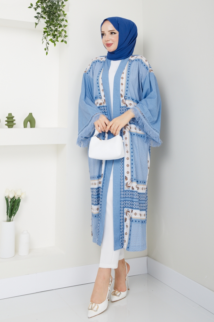Mehtap Kimono - Mavi