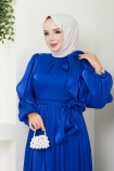 Begüm Elbise - Saks